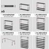 5-Layer Plastic New Simple Multi-Layer Armrest Simple Dustproof Shoe Rack Shoe Storage Rack Dormitory Shoemaker Organizer