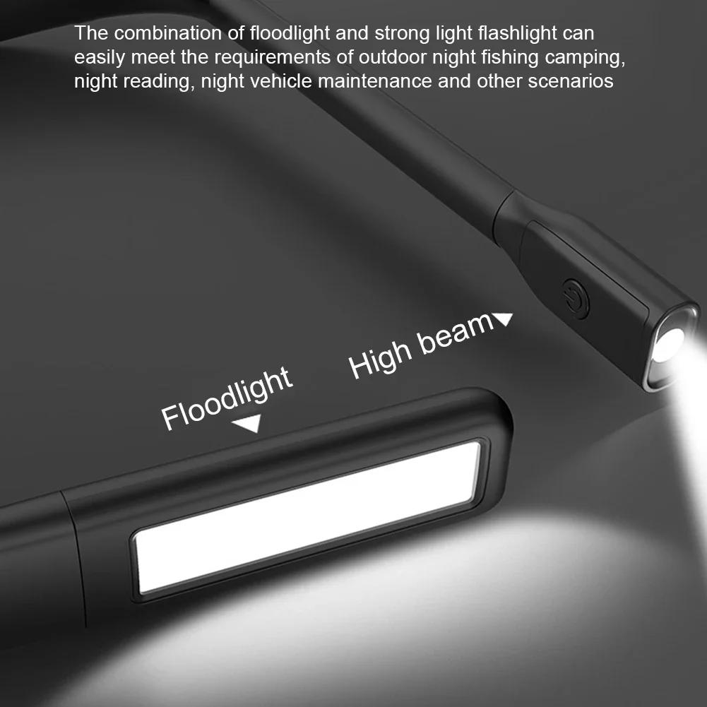 USB-перезаряжаемая лампа на шею-1800 мАч светодиодный кемпинговый фонарь с 3 цветами, работает до 10 часов, для рыбалки, походов, ночных пробежек