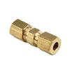 10x Car 4.75mm Brass Straight Reducer Compression Fitting Connector 3/16" OD Tube Hydraulic Brake Lines Union