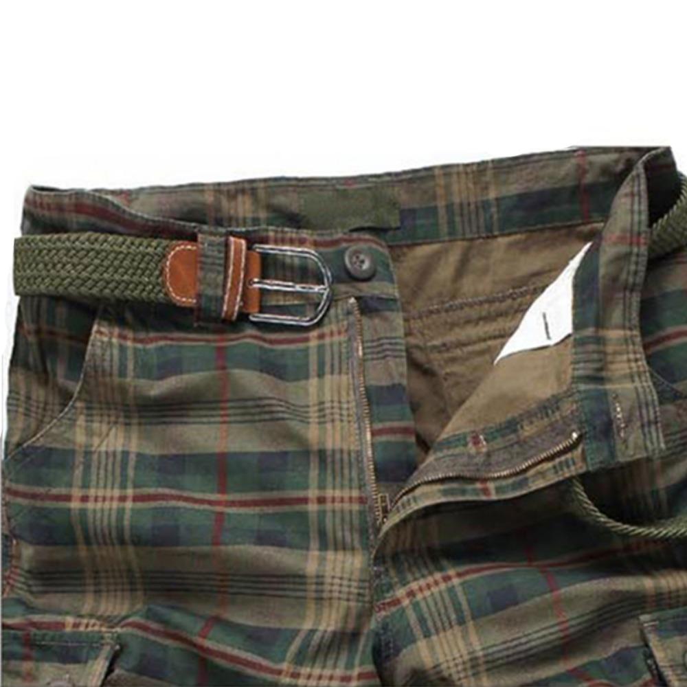 2024 летние мужские шорты модные клетчатые пляжные шорты мужские повседневные шорты военные шорты мужские бермуды карго комбинезоны без пояса