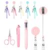 Badge Holder Nurse Ballpoint Pen Buckle Clip Nurse Ball Pen Retractable Nurse Pen  Student Use