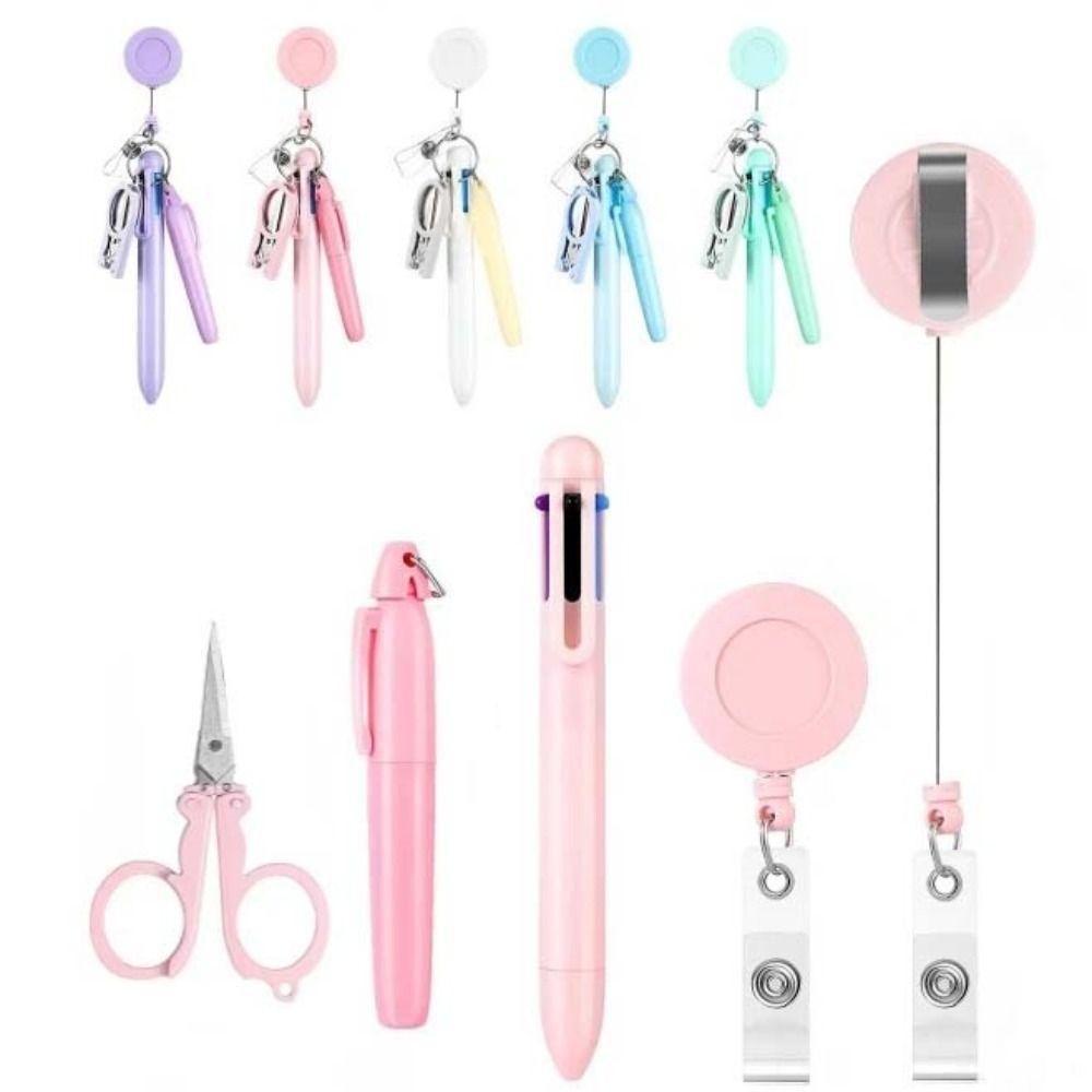 Highlighter Retractable Nurse Pen Badge Holder Nurse Ball Pen Nurse Ballpoint Pen Nurse's Day Gift