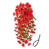 1/2Pcs Hanging Artificial Morning Glory UV Resistant Fake Flower Wedding Party Indoor Outdoor Garden Wall Hanging Faux Flower Decoration