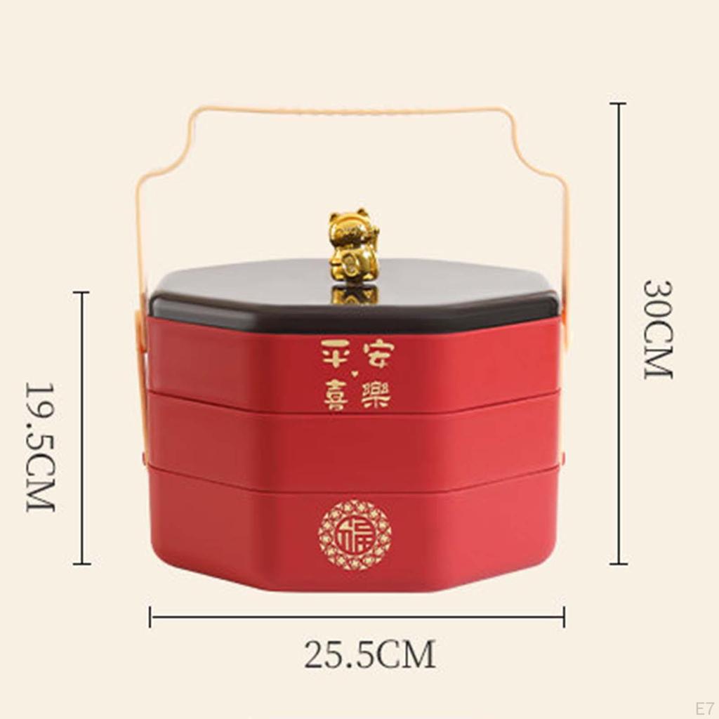 Elegant Divided Serving Platter with Handle for Festive Gatherings