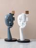 Abstract Face Sculpture Crafts High-end Character Figurine Living Room Wine Cabinet Art Ornaments Home Decoration Gift