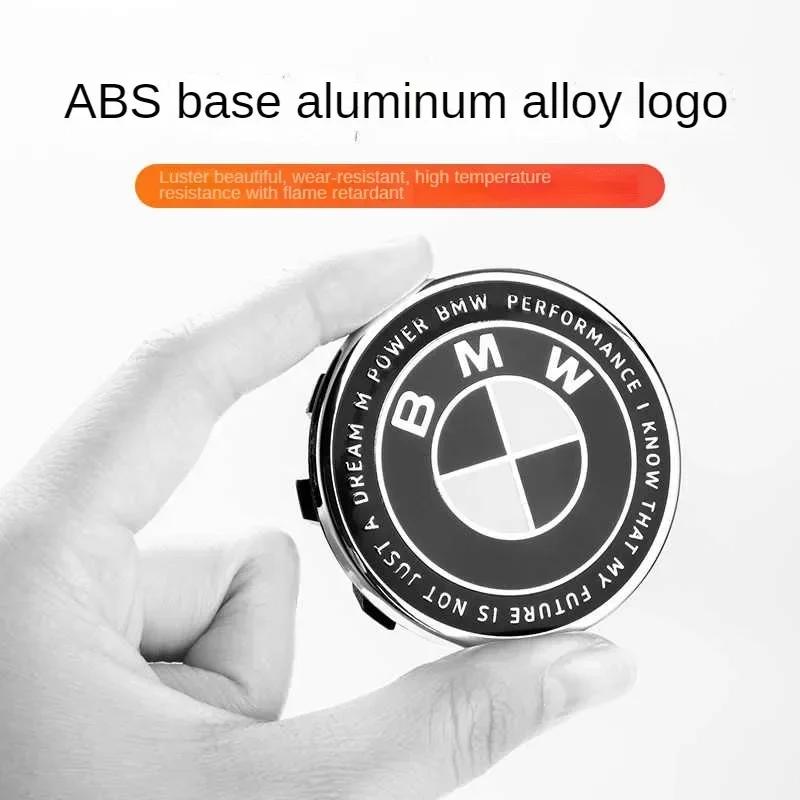 BAGE7 Car Sticker ForBMW LOGO wheel hub cover before and after modification: E30E38E39E46E60 X5X6 Thunder special limited joint black