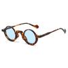 Ins Retro High Quality Round Leopard Print Women Sunglasses Personality Irregular Frame Design Men Casual Glasses Uv400