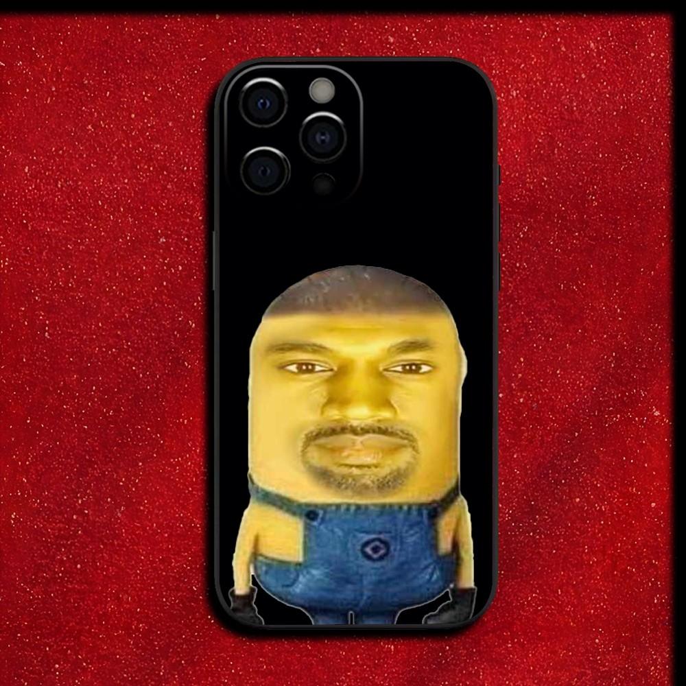 Rapper Funny K-Kanye West Phone Case For iPhone 16,15,14,13,12,11,Pro,X,XS,Max,XR,Plus,Mini Soft Black Cover