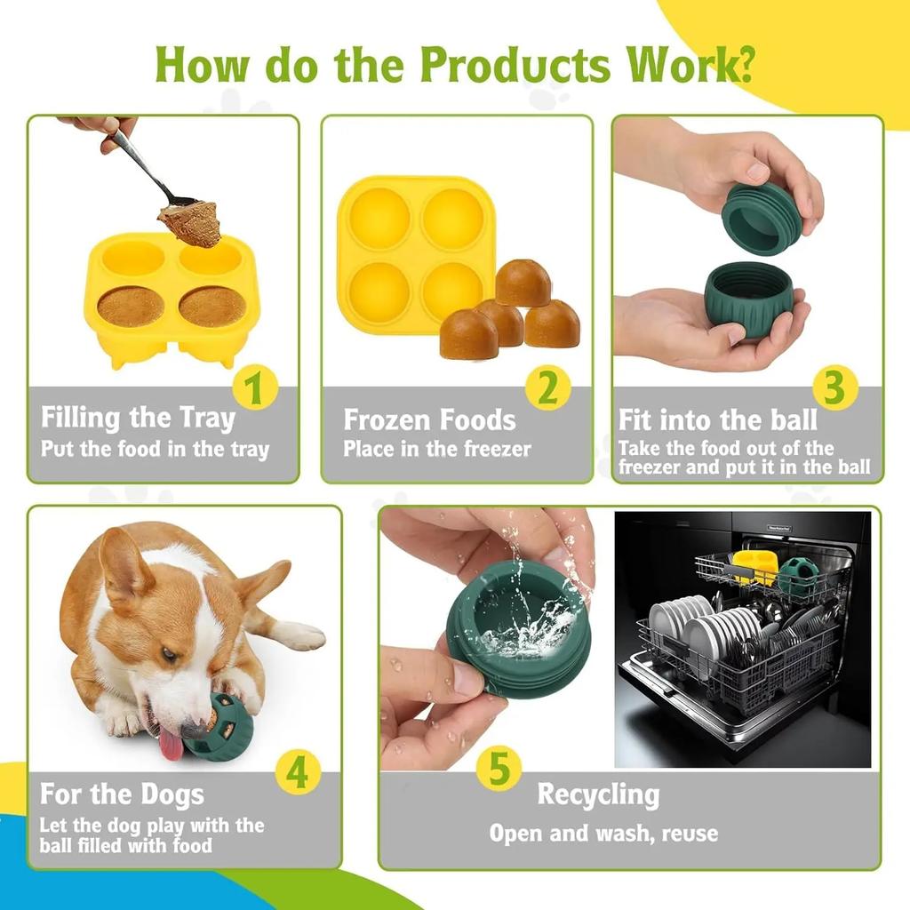 Миска для питомца Воронка Игрушка Новый стиль Креативная наполняемая игрушка для собаки Форма для лакомства Легко чистить Игрушка-жевалка для собаки Интерактивное семейное развлечение Игрушка для собаки