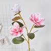 Magnolia Flower Branch for Wedding & Home Decor - 3-Head Style