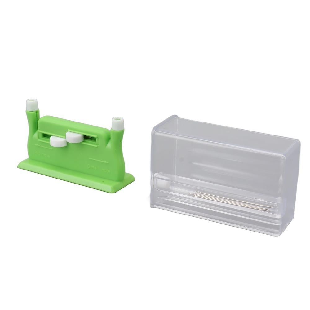 with Needles Needle Threader Orange/Green Needle Helper Time Saving Sewing Tool Sewing Work