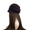 Autumn and winter three-dimensional fold cutting wool blended bucket cold hat women's winter versatile face small pile pullover hat