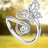 1pcs Lightweight, elegant, luxurious butterfly-shaped open ring Very suitable as an art deco jewelry for women's rings, couple's rings, Mother's Day
