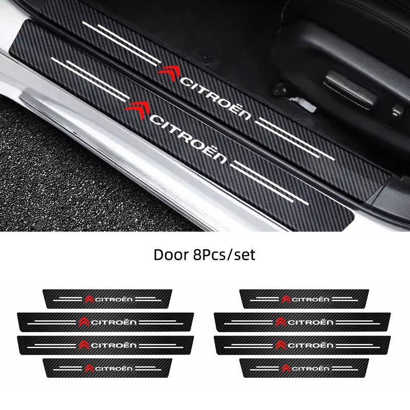 AHK1 Car Door Sill Protector Stickers Threshold Non-slip Pad Mat For Citroen Celysee C6 C3 C5 C1 C2 C4 Aircross Picasso Cactus Berlin