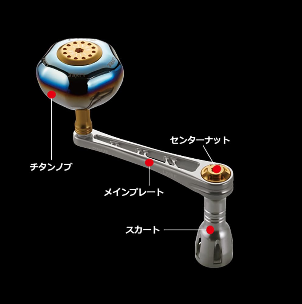 LIVRE 11202 Power 93 Shimano Left Size Compatible Gunmetal Plate Titanium G Spinning (Power 93) 8000~14000 + PW93-SL814-GMT [Large Reel/custom Handle]