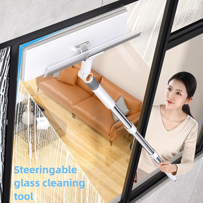 Инструмент для мытья окон, двухсторонний скребок для мытья стекол на открытом воздухе, бытовой скребок