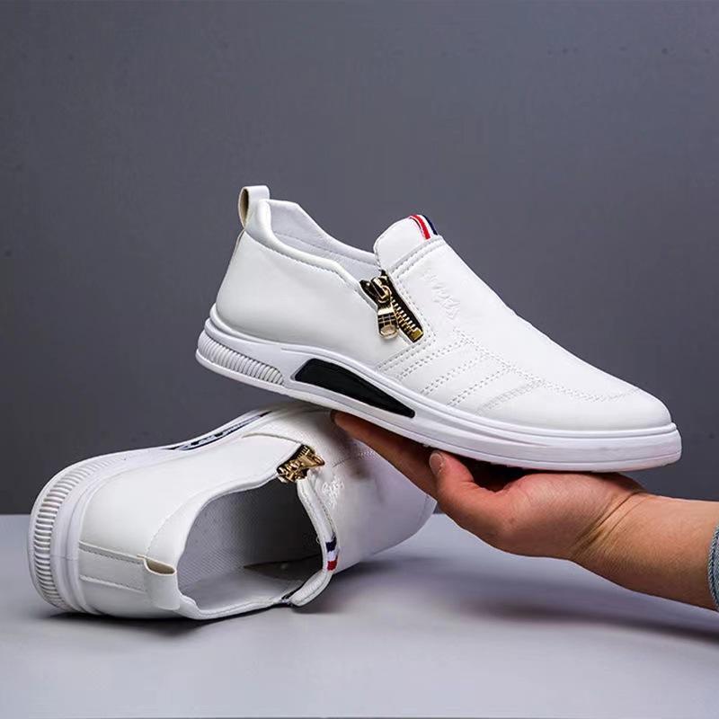 Новые дышащие модные бизнес-носки для обуви мужские повседневные туфли мужские трендовые универсальные туфли из мягкой кожи