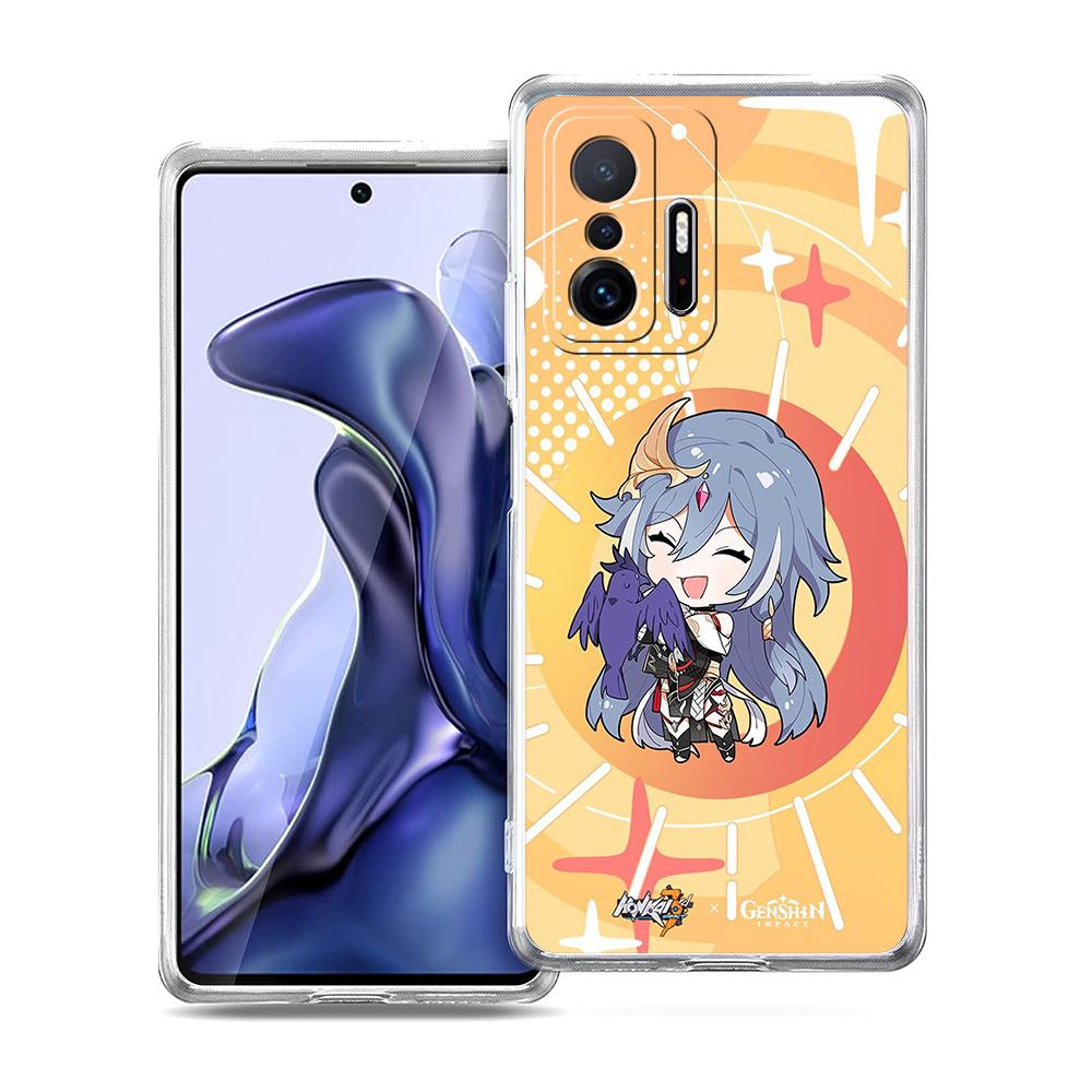Милый Чехол для Телефона Honkai Impact 3rd Для Xiaomi 14 13 12 Lite Mi 11 11X 13T 12T Для Poco X5 X4 X3 NFC F5 F4 M4 Pro 5G