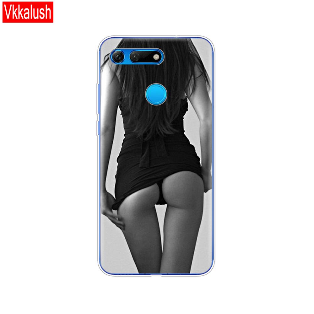 Силиконовый чехол для телефона для Huawei Honor View 20 V20, чехол из ТПУ, мягкий силиконовый чехол для Honor V20, чехол с милым животным узором