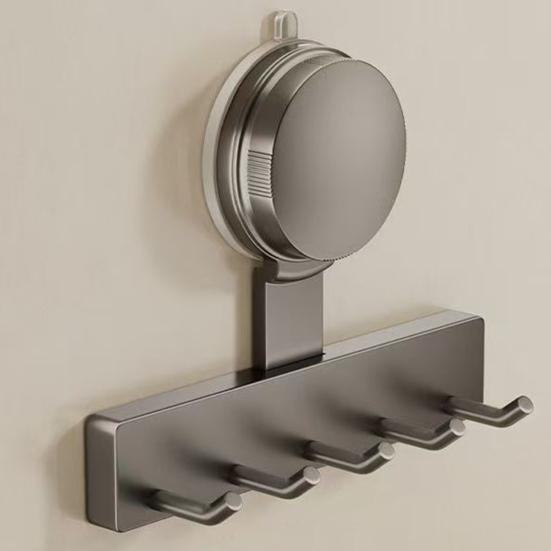 Крючки на присосках Сильные несущие Простая установка Настенная полка для хранения в ванной комнате без сверления Вешалка для пальто и полотенец