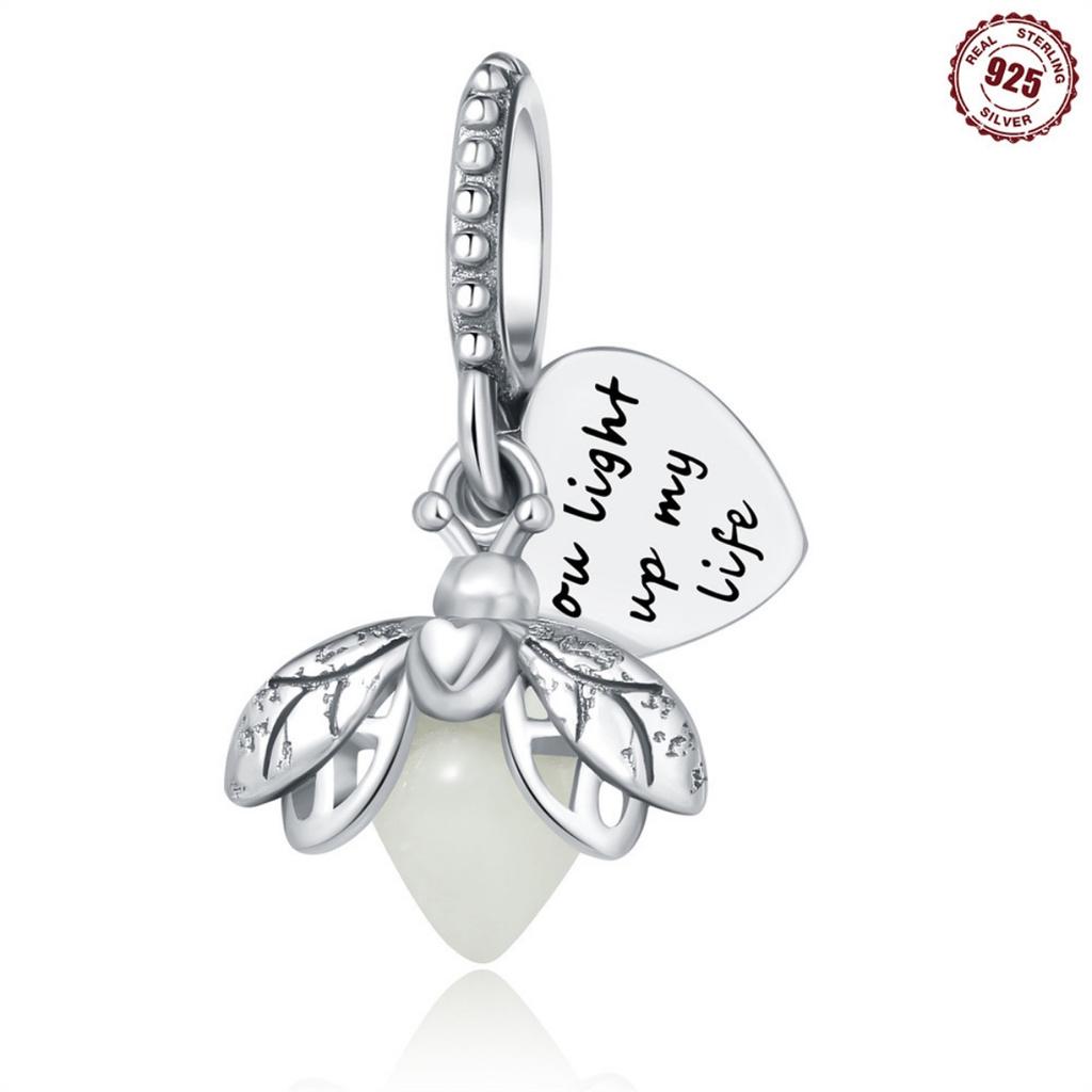 Dora Copper Plated 925 Silver Beaded Accessories Diy Cute Animal Bracelet Necklace Pendant Gift