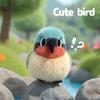 11cm Cartoon Funny Bird Series Plush Toys Soft Cute Jungle Forked Sunbird Stuffed Animals Perfect Birthday Gift for Kids or Boys