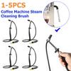Термостойкая пищевая паровая щетка для кофемашины с длинной ручкой, щетка для мытья кофемашины, инструмент для чистки кофеварки