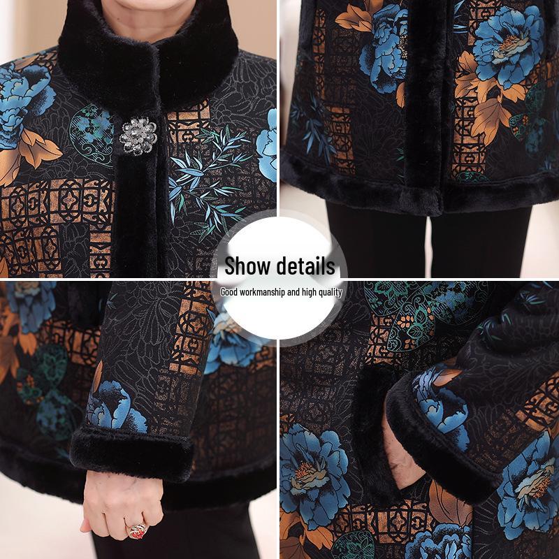 Женская зимняя норковая шуба с бархатной подкладкой – Элегантная и модная для женщин среднего и пожилого возраста