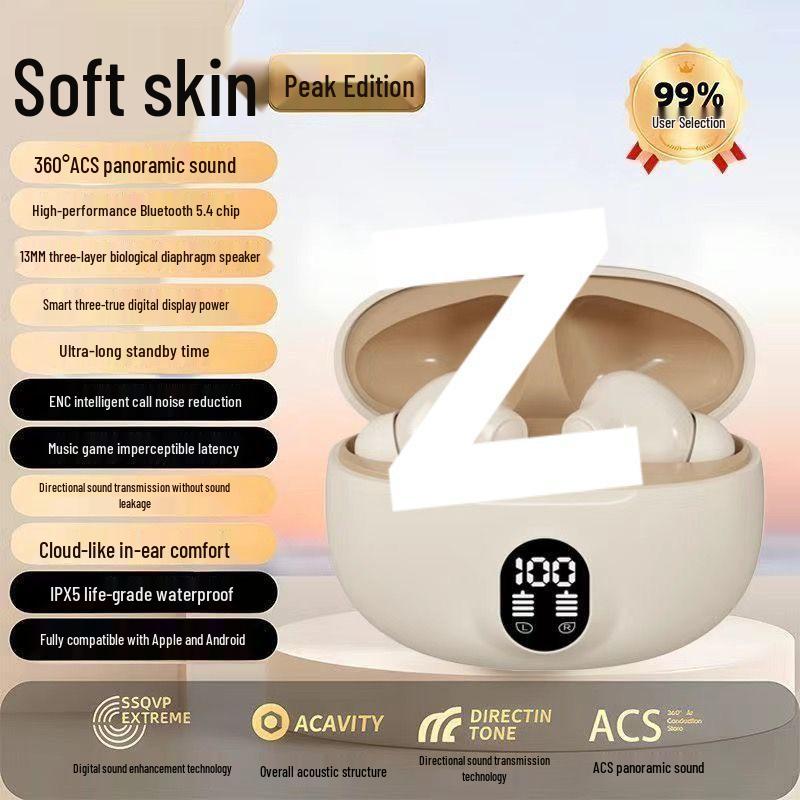 Беспроводные Bluetooth-наушники, лидеры продаж: Долгое время работы от батареи, Цифровой дисплей, Низкая задержка, Универсальная посадка для смартфонов