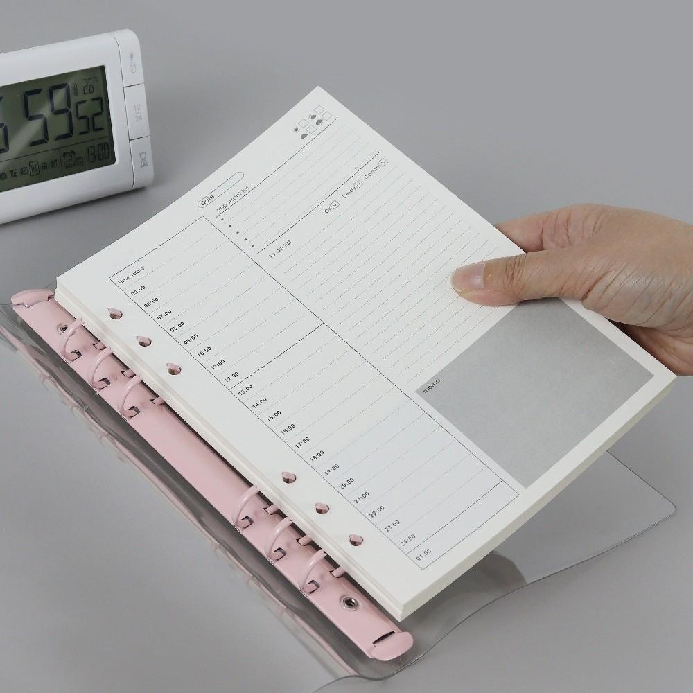 6 Hole Loose Leaf Refills Pages A5 Inserts Pages Portable Agenda Pages Financial Ledger Budget