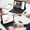 Чехол для Redmi Pad 2 SE 9.7 и кожаный чехол с беспроводной Bluetooth-клавиатурой для Xiaomi POCO C1