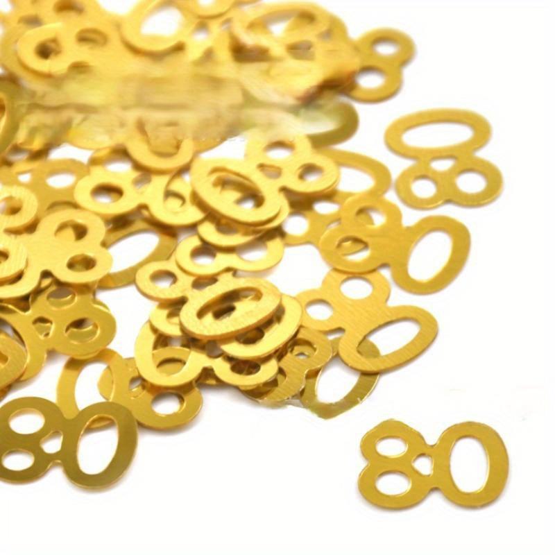 2 Пакета Искрящийся Счастливого Юбилея Конфетти Цифра 50 60 70 80 Лет Юбилей Пара Вечеринка Столешница Стол Рассыпающиеся Украшение