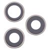 For iPhone 16 Pro 1 Set OEM Rear Camera Rim Lens Cover with Adhesive Sticker (Without Logo)