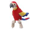 Неразрушимая плюшевая игрушка-попугай для собак, пищащая игрушка с наполнителем, зоотовары для маленьких и больших собак