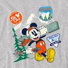 Disney Childrens/Kids Ski Club Mickey Mouse Badge Heather T-Shirt