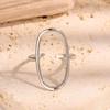 Stainless Steel Open Ring: Versatile European & American Style, Non-Fading Fashionable Titanium Steel.