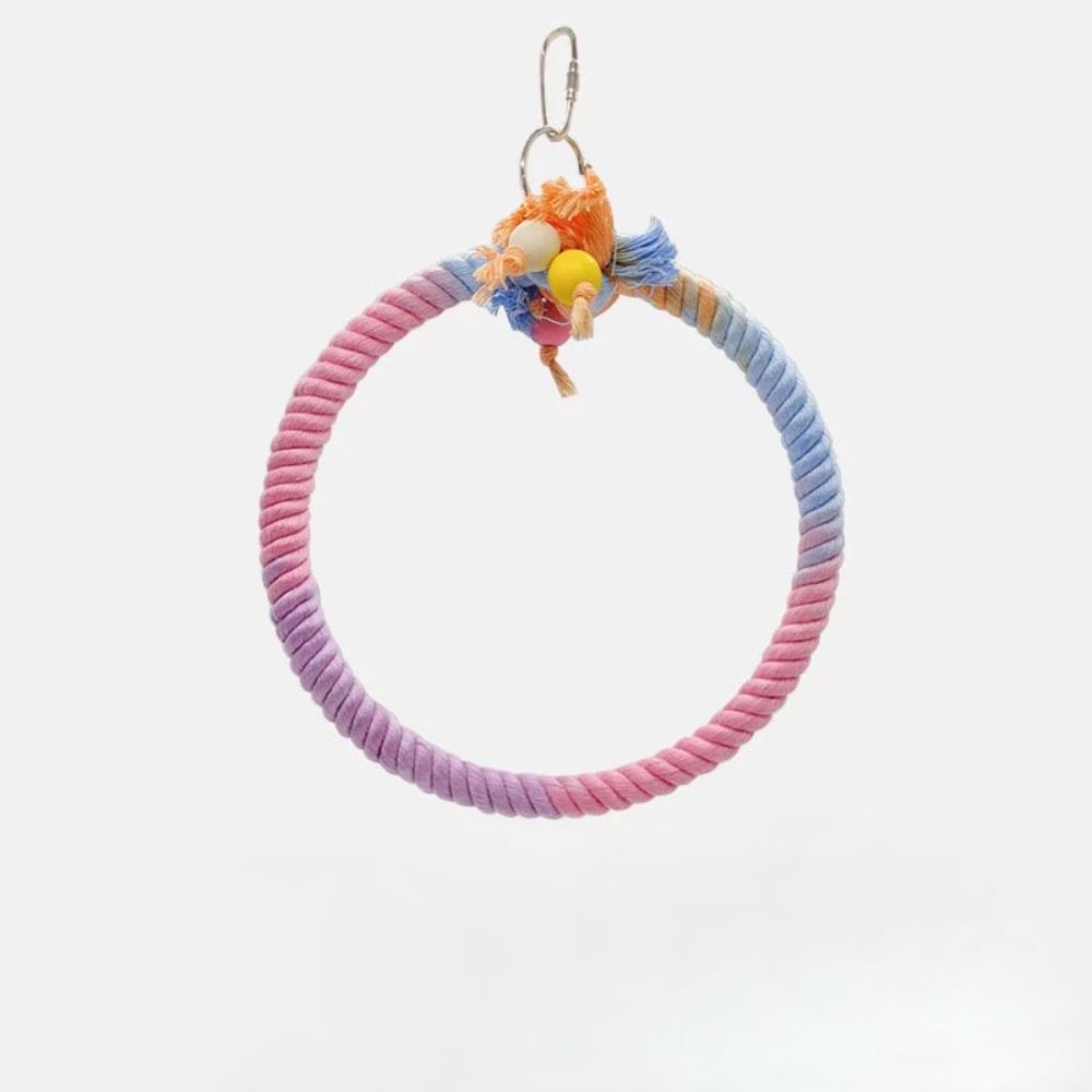 Paw Grinding Parrot Hanging Clip Colored Parrot Standing Stick Parrot Birds Cage Toy  Training Toys