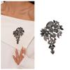 Encrusted Flowers Rhinestone Flowers Brooch Badge Suit Collar Pin  Party Dress Decoration