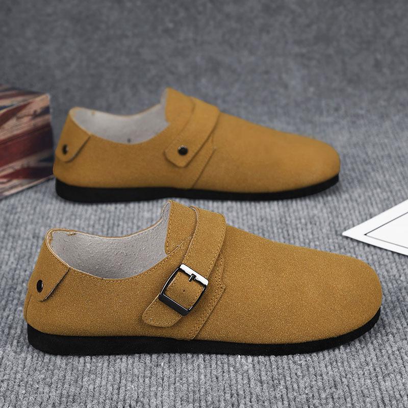 Летние мужские повседневные лоферы для вождения в британском стиле, низкие, на плоской подошве, мужская обувь 2024, новая обувь Doudou