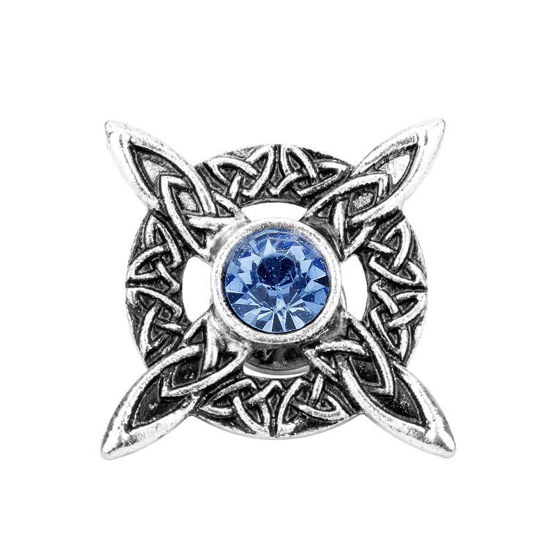 Scottish Thistle Celtic Knot Brooch Pin