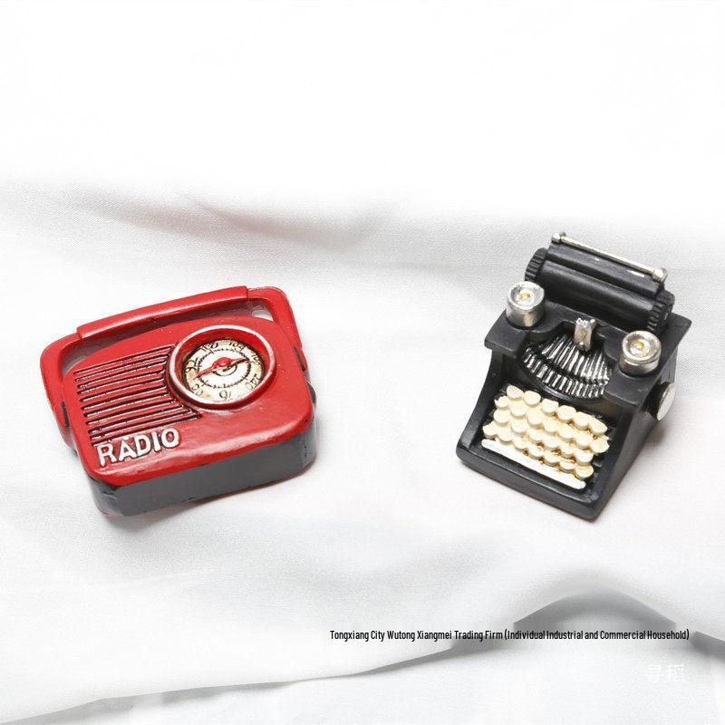 Vintage Camera Phone and Piano Decoration for Creative Photography Props