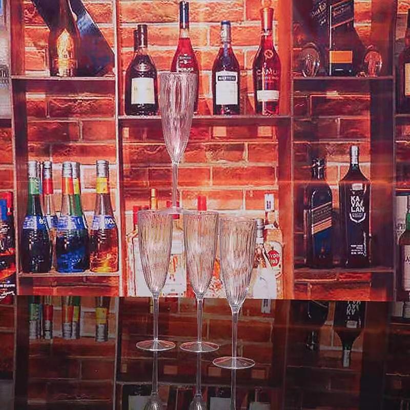 1 шт., прозрачное пластиковое стекло для шампанского, стекло для виски, небьющиеся многоразовые чашки для напитков для свадебной вечеринки, бара, домашнего бокала для вина