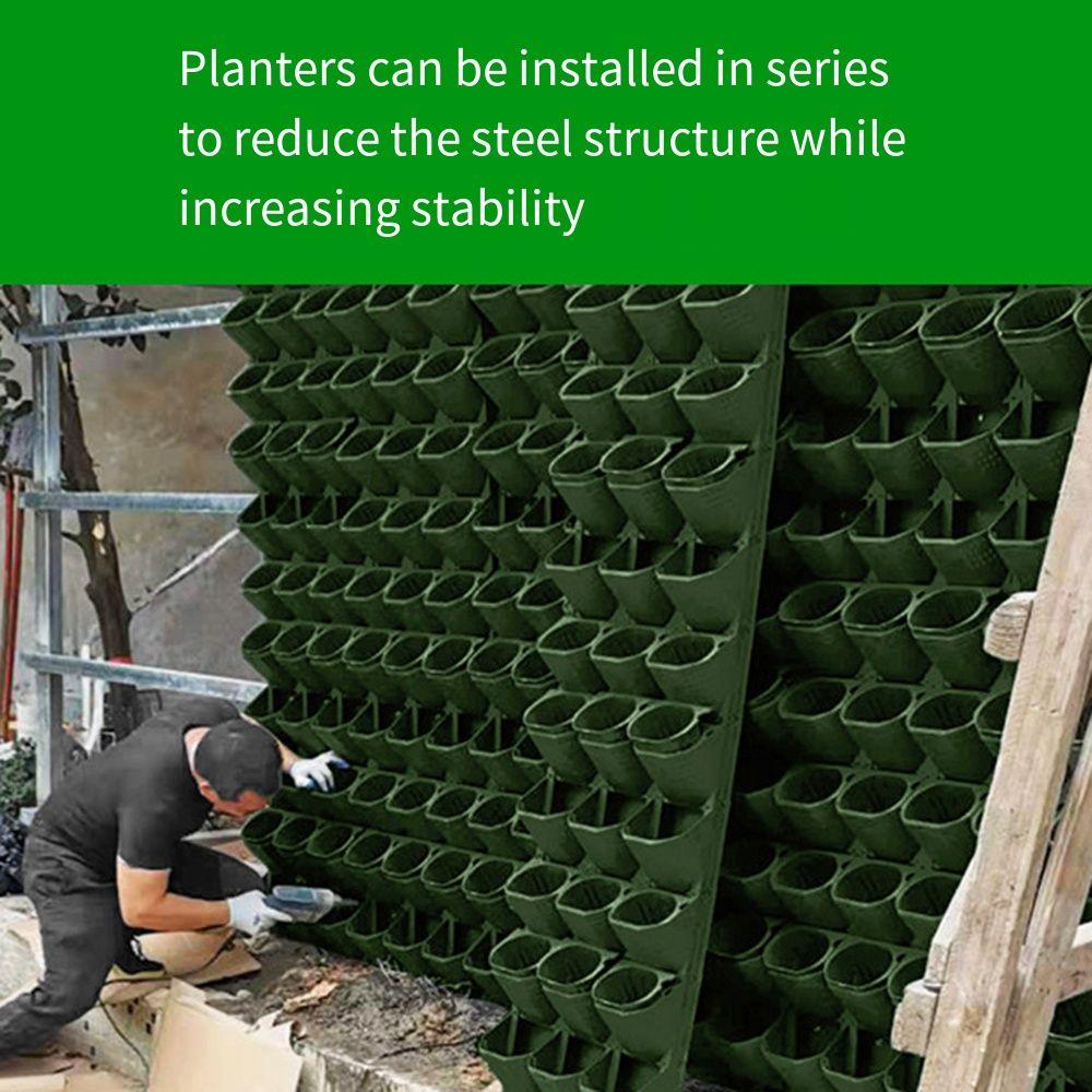 3 в 1 настенный цветочный горшок для растений, трехмерный подвесной настенный держатель для растений, пластиковая многослойная комбинация