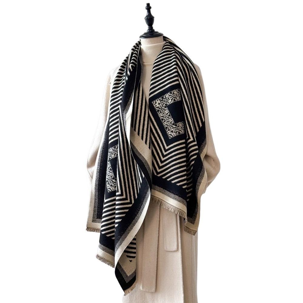 Warm Imitation Cashmere Scarf Luxury Women's Winter Shawl Elegant Pashmina Blanket Winter
