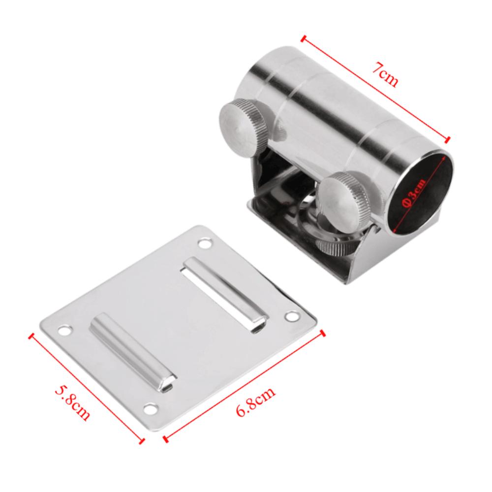 Подставка для рыболовного зонта из нержавеющей стали Регулируемая база-подставка для зонта Для использования на открытом воздухе