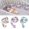 Knot Ball Pillow Braided Crib Bumper European Knit Baby Bed Rail Cover