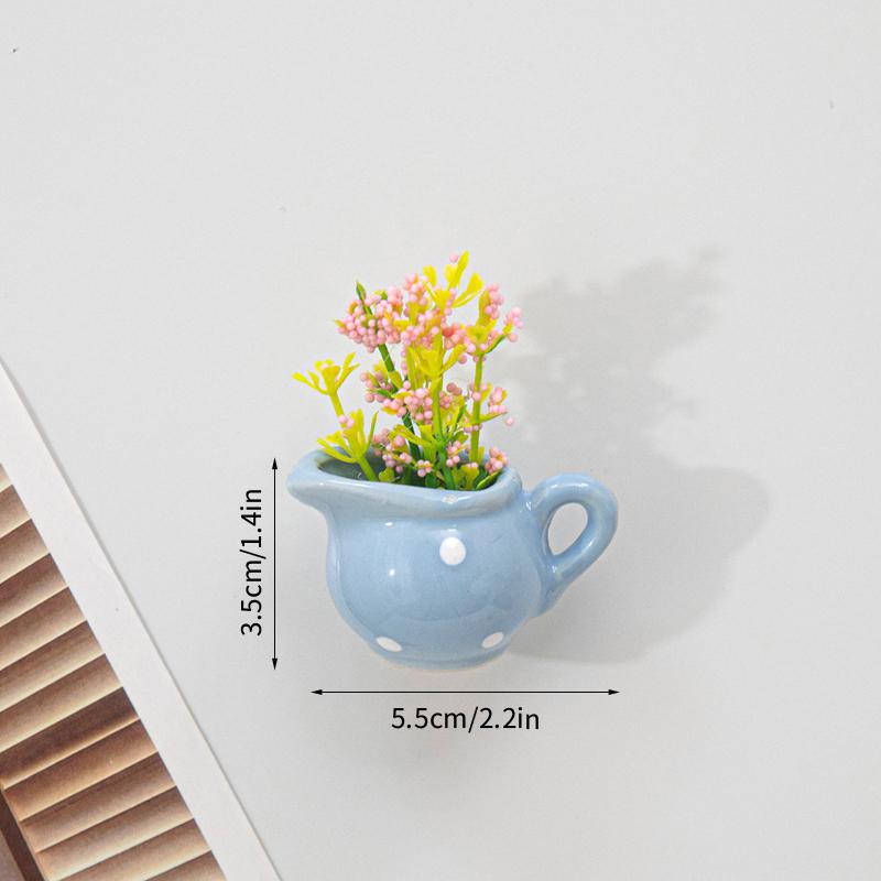 Магниты на холодильник в форме вазы 3D Мини-магниты для холодильника Милый магнит на холодильник для украшения дома Подарок для гостей Новоселье