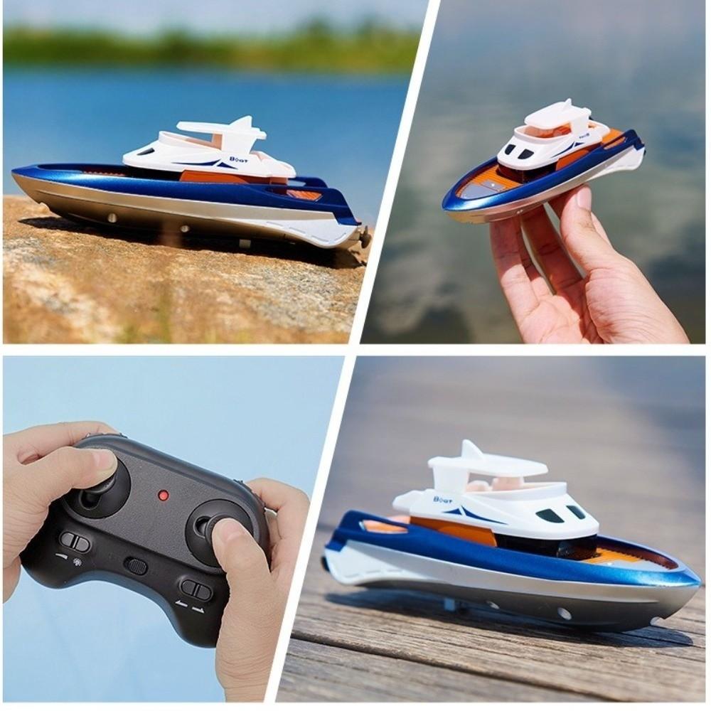 Wireless Remote Controlled Remote Control Boat With Lights RC Mini Boat RC Boat Toy Gift