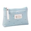 Stylish Printed Canvas Cosmetic Bag with Zipper Travel Toiletry Organizer Pouch for Women Hand Catch Storage Bag 17 11.5 Cm