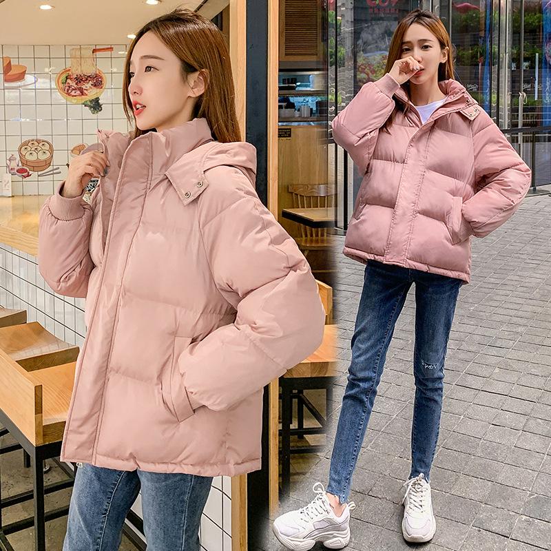 Winter Cotton Clothes Women's Short Loose Cotton Coat Bread Clothes Plus Size Jacket